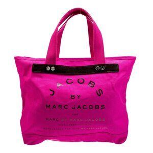 Authentic Hot Pink Marc Jacobs Canvas Tote Bag